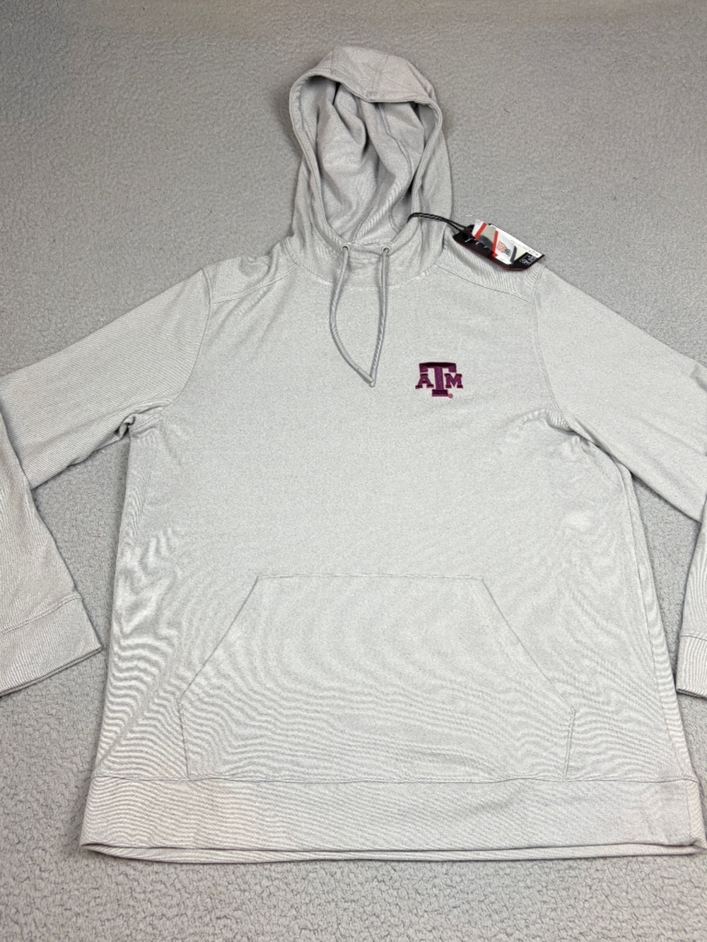 NWT Texas A&M Aggies Hoodie Mens Large Gray Embroidered Logo College Football